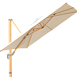 Small Image of LG Sanctuary 3.0m Deluxe Wood-Effect Cantilever Parasol