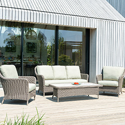 Small Image of Alexander Rose Hazelmere Sofa Lounge Set in Natural Dusk