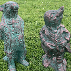 Extra image of Wind in the Willows Riverbank Set - Cast Aluminium