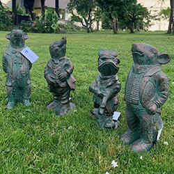 Extra image of Wind in the Willows Riverbank Set - Cast Aluminium