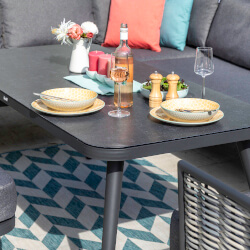 Extra image of EX DISPLAY / COLLECTION ONLY - Hartman Aspen Rectangular Casual Dining Set in Matt Xerix / Anvil