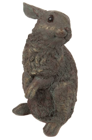 Bronze Effect Finish Standing Hare Ornament - £16.14 | Garden4Less UK Shop