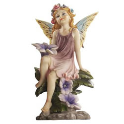 Small Image of Fairy Dust Twin: Flower Garden Ornaments by Design Toscano