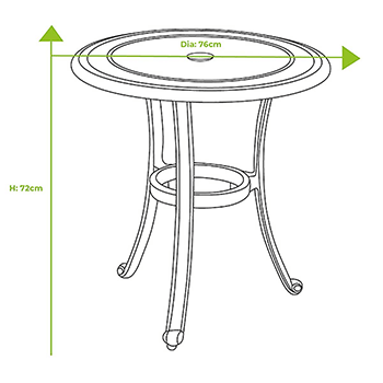 table dimensions image