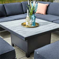 Extra image of Hartman Titan Square Corner Sofa Set with Adjustable Table in Carbon/Nebula