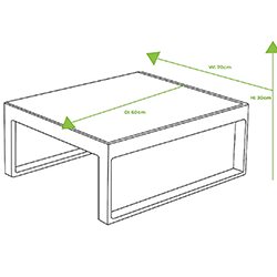 Side Table dimensions image