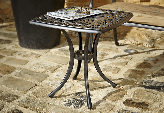 Image of Hartman Amalfi Square Side Table in Bronze