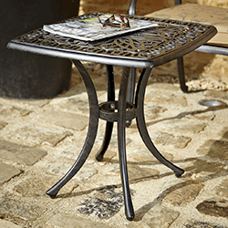 Small Image of Hartman Amalfi Square Side Table in Bronze