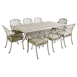 Extra image of Hartman Amalfi 8 Seat Rectangular Dining Set in Maize / Wheatgrass