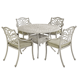 Extra image of Hartman Capri 4 Seat Round Dining Set in Maize / Wheatgrass