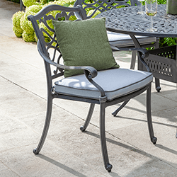 Extra image of Hartman Capri Dining Chair with Cushion in Antique Grey/ Platinum