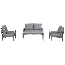 Small Image of Hartman Rio 2 Seat Lounge Set in Taupe and Pewter