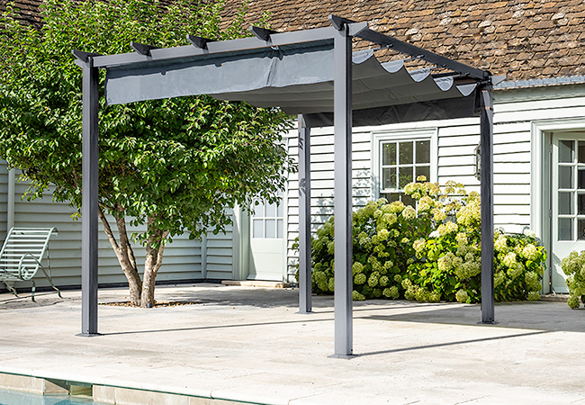 Image of Hartman 3 x 3m Square Monza Pergola - Grey