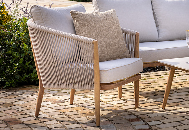 Image of Hartman Portico Lounge Chair in Almond and Ivory