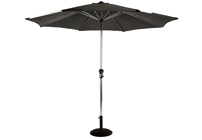 Image of Hartman Luxury Round 3m Parasol - Dark Grey