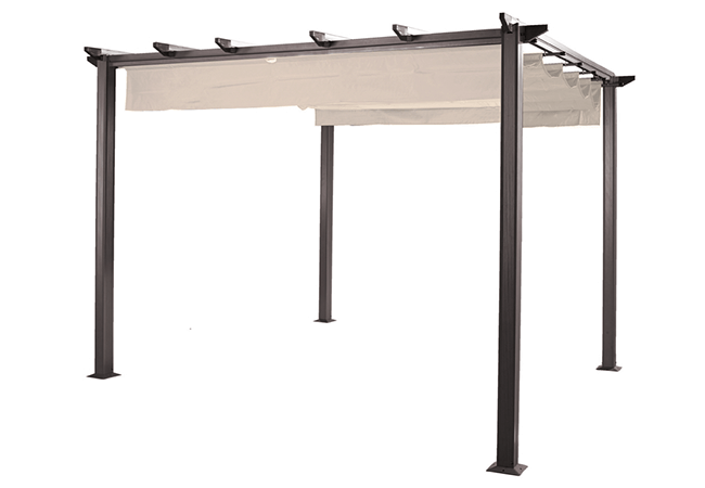 Hartman Roma Pergola 3m x 3m - Bronze Caramel - £399 | Garden4Less UK Shop