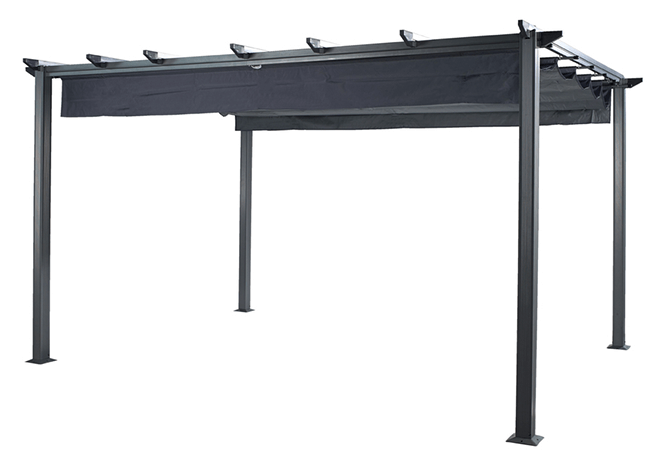 Hartman Roma Pergola 4m x 3m - Grey - £575 | Garden4Less UK Shop