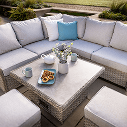 Extra image of Hartman Eton Square Corner Set with Adjustable Table in Beech/Oatmeal