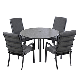 Extra image of Hartman Somerton 4 Seat Round Set - Xerix / Slate