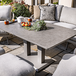 Extra image of Hartman Aries 3-Seat Lounge Set with Adjustable Table in Taupe and Moon