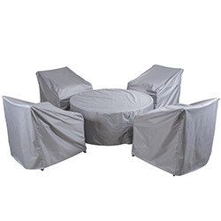 Small Image of Hartman Buxton 4 Seat Cosy Fire Pit Lounge Set Cover