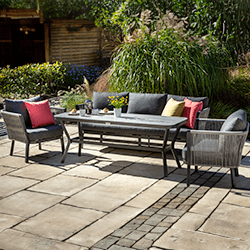 Small Image of Hartman Dubai Lounge Set in Xerix/Slate - No Bench