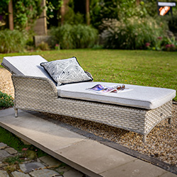 Extra image of Hartman Eton Lounger in Beech/Oatmeal