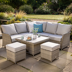 Extra image of Hartman Eton Square Corner Set with Adjustable Table in Beech/Oatmeal