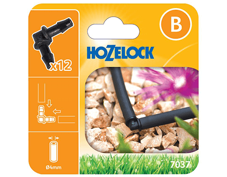 Image of Hozelock Micro Irrigation Elbow Connectors 4mm - 7037