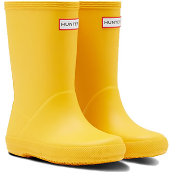 Image of Kids First Hunter Wellies - Yellow - UK Size 1 JNR (EURO 33)