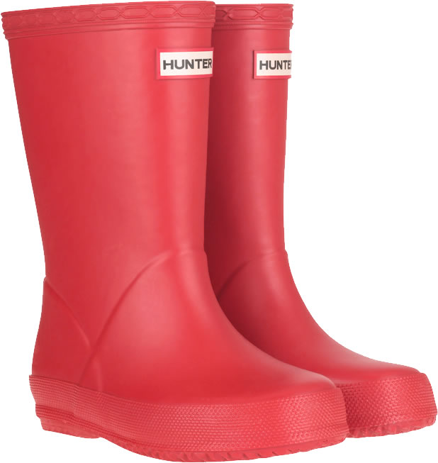 red hunter wellies size 7