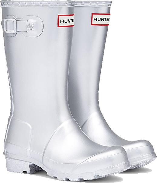 kids silver boots