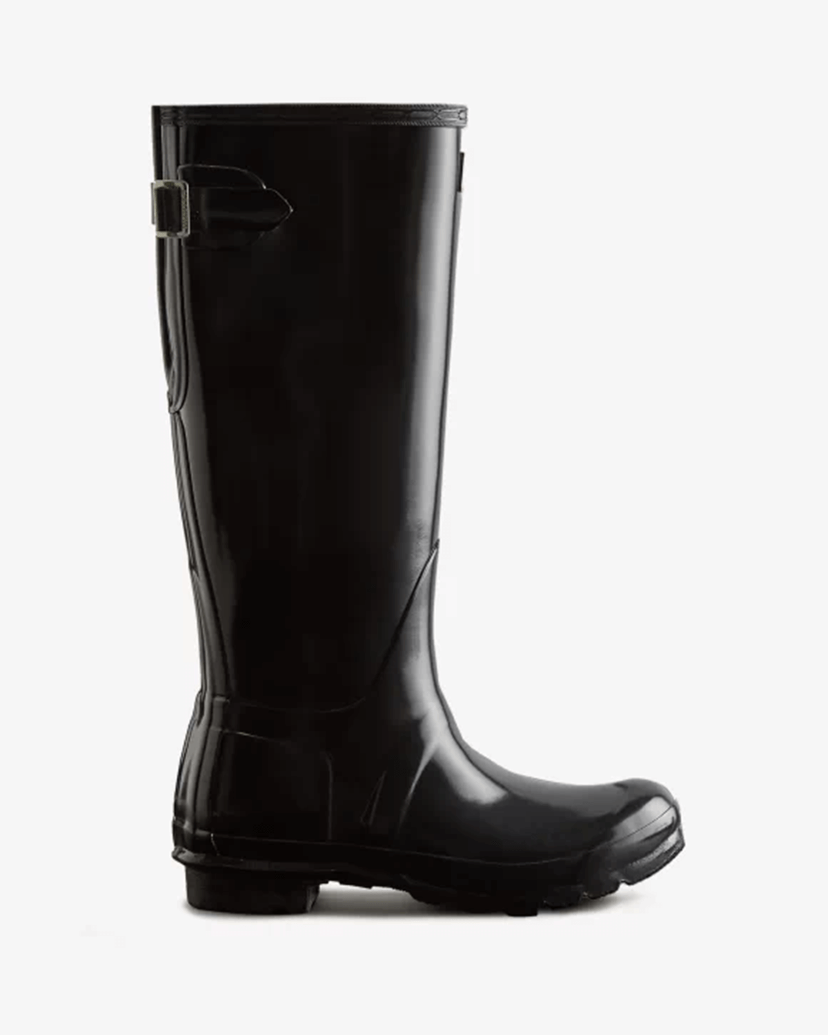 Women's Original Tall Adjustable Gloss Wellington Boot in Black - £88. ...
