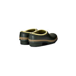 Extra image of Hunter Men's Gardening Clogs - Dark Olive / Clay - UK Size 11