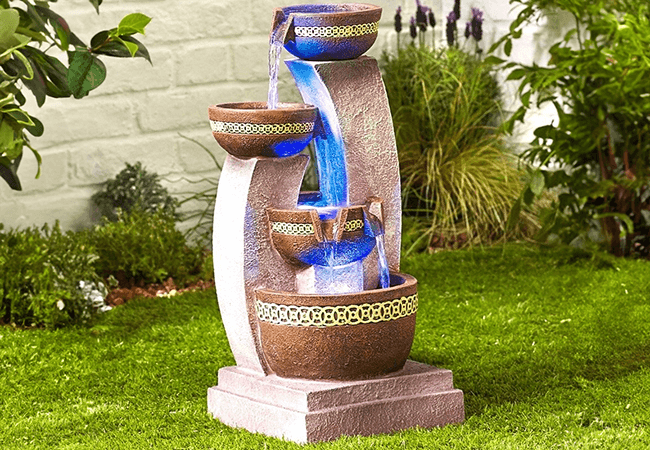 Image of Azure Columns Easy Fountain Garden Water Feature