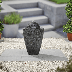 Small Image of Kelkay Modern Collection Dappled Column Water Feature