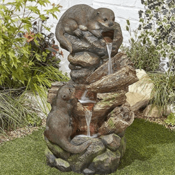 Small Image of Otter Pools Easy Fountain Garden Water Feature