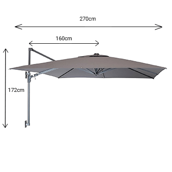 Parasol dimensions image