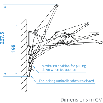 Parasol base dimensions image