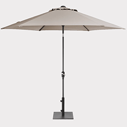 Small Image of Kettler 3.0m Wind-up Parasol in Stone