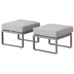 Small Image of Kettler Marina Footstools (Pair)