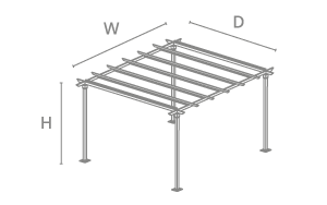 Life Fitz Roy Lounge Bench - dimensions image