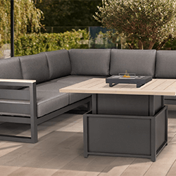 Image of Kettler Elba Grande Corner Sofa Set with Adjustable Table and Signature Cushions