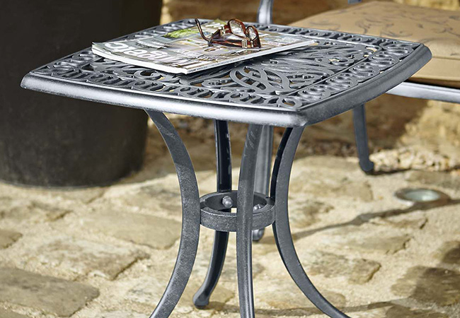 Image of Hartman Amalfi Square Side Table in Antique Grey