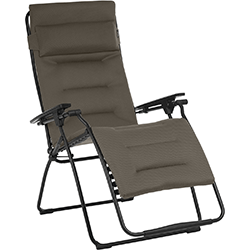 Small Image of Lafuma Zero Gravity Futura Air Comfort Padded Recliner - Taupe - LFM3124