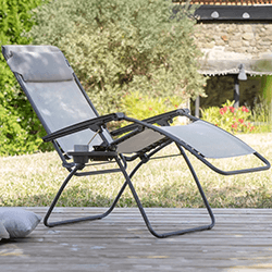 Extra image of Lafuma Zero Gravity R Clip Recliner in Batyline Seigle - LFM4020