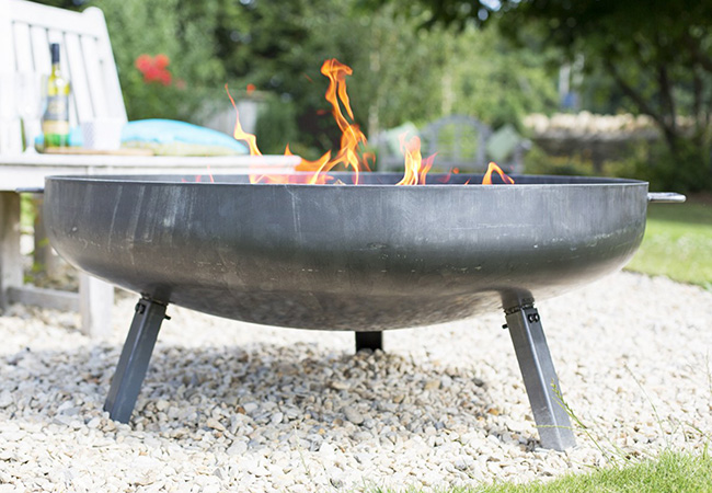 Image of La Hacienda Pittsburgh Steel Firepit - Large - 1.1 Metre Diameter