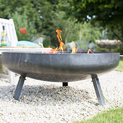 Small Image of La Hacienda Pittsburgh Steel Firepit - Large - 1.1 Metre Diameter