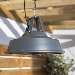 Small Image of La Hacienda Grey Series Retro Hanging Heater