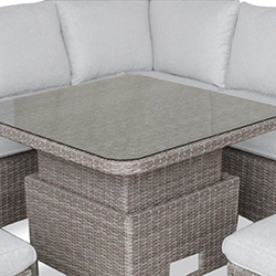 Extra image of LG Monte Carlo Sand Compact Corner Sofa Set with Adjustable Table